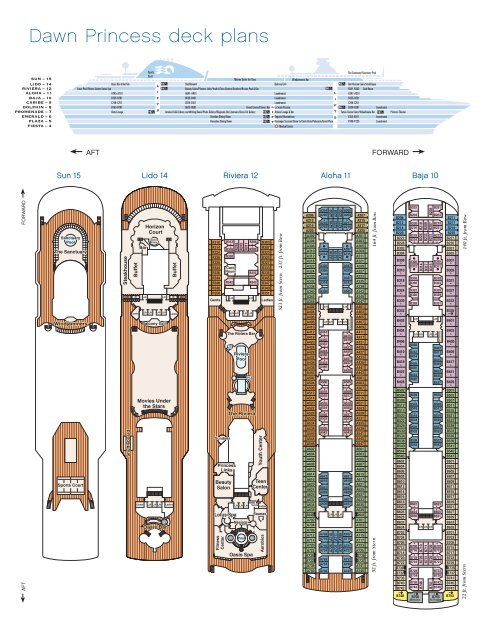 Dawn Princess deck plans - bei Schiffs-Feeling