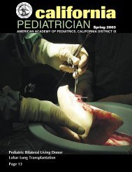 PEDIATRICIAN Spring 2003 - AAP-CA