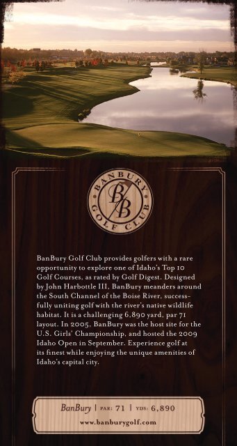 Idaho Golf Trail Brochure