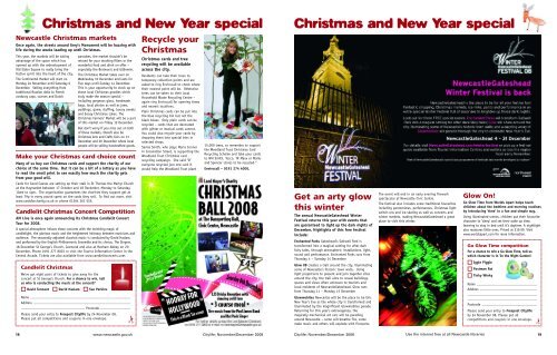 Christmas and New Year special - Newcastle City Council