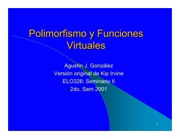 Polimorfismo y Funciones Virtuales