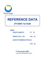 Reference Dataï¼587KBï¼ - Daiichi Sankyo