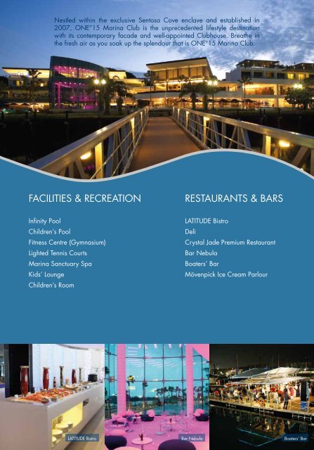 sales brochure - ONE°15 Marina Club