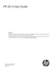 HP iLO 4 User Guide - BCDVideo