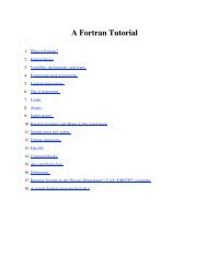 Fortran 77 tutorial