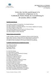 Liste des invitÃ©s participant Ã  la cÃ©rÃ©monie religieuse en la ...