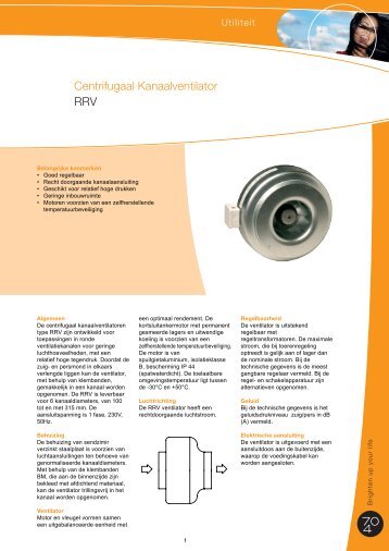 Centrifugaal Kanaalventilator RRV - J.E. StorkAir