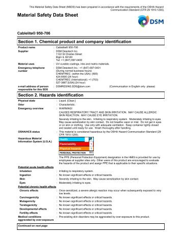 MSDS - AngstromBondÂ® 950-706