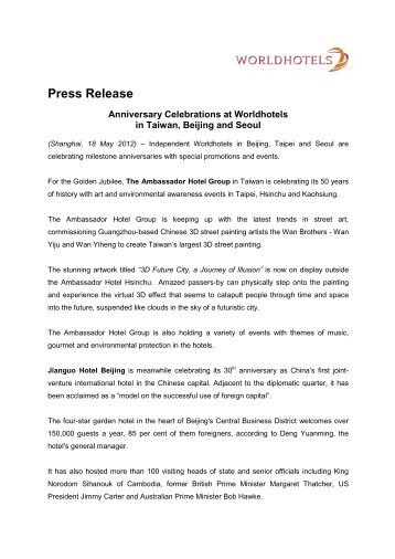 Press Release - Worldhotels