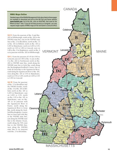 hunting digest - New Hampshire Fish and Game Department