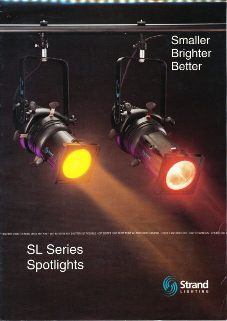 SL Series brochure - The Strand Archive