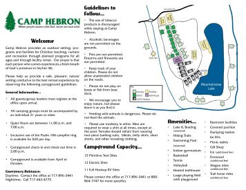Printable Brochure - Camp Hebron