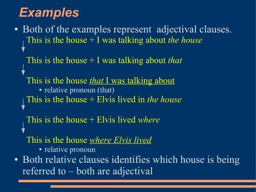 Relative Clauses