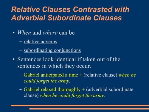 Relative Clauses