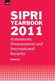 SIPRI Yearbook 2011: Armaments, Disarmament and International ...