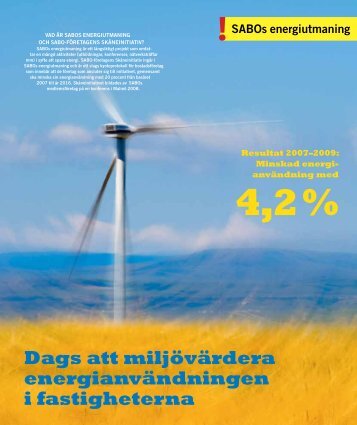 Rapport SABOs energiutmaning