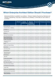 comparison chart (PDF) - Enterprise Architect