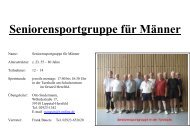 Seniorensportgruppe fÃ¼r MÃ¤nner - 1. SC Lippetal