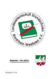 Infoheft 1/2004 - Landeselternschaft der Grundschulen in NRW