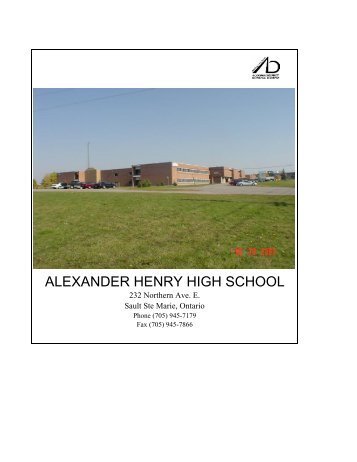 Alexander Henry title - Algoma District School Board