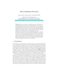 Data in Business Processes - Business Process Technology Group