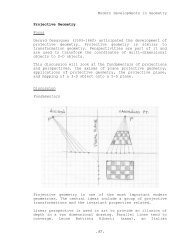 Modern Developments in Geometry - 57 - Projective Geometry ...