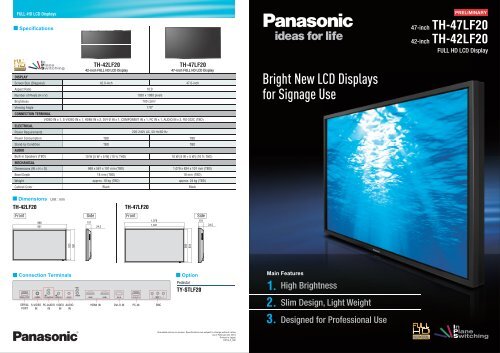 Panasonic 42 LCD Brochure - PSCo