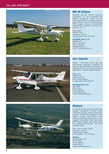 ULL Classic Skylane MHâ46 Eclipse UL-LSA AIRCRAFT - LAA