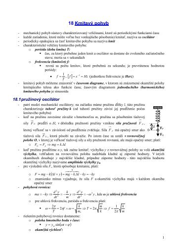 MaturitnÃ¡ tÃ©ma: KmitavÃ½ pohyb - Zmaturuj.sk