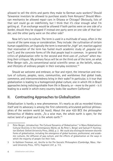 Globalization and Culture - Tom G. Palmer