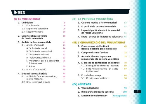 Manual del Curs d'IniciaciÃ³ al Voluntariat - Generalitat de Catalunya