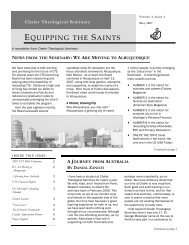 Volume 3, Issue 1 - Chafer Theological Seminary