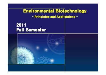 Environmental Biotechnology: Principles and Applications - WEMT