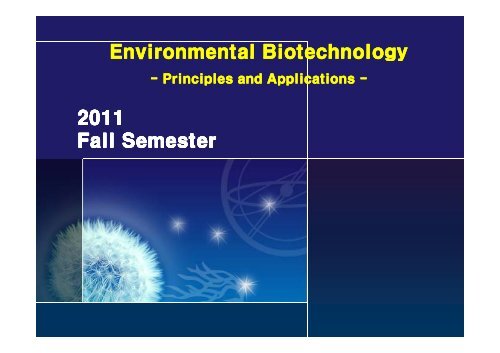 Environmental Biotechnology: Principles and Applications - WEMT