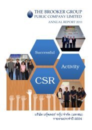 BROOKER ANNUAL REPORT 2011