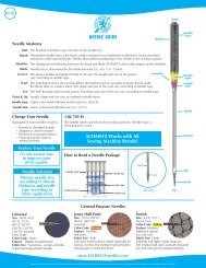 NEEDLE GUIDE - Sew SCHMETZ!