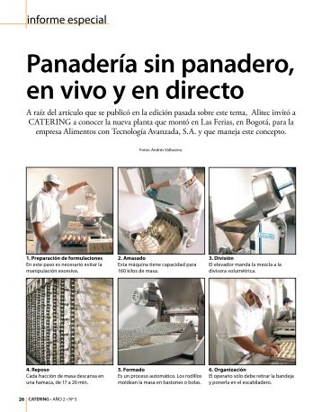 PanaderÃ­a sin panadero, en vivo y en directo - Catering.com.co