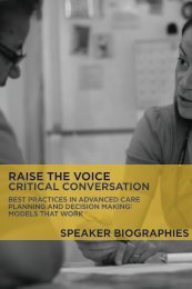 Speaker Biographies - American Academy of Nursing