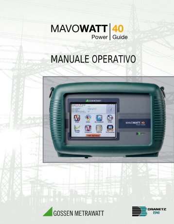 MAVOWATT | 40 MANUALE OPERATIVO - Gossen-Metrawatt