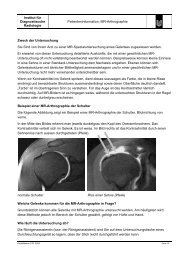 MR Patienteninformation Arthrographie - Radiologie