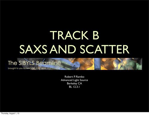 SAXS and Scatter