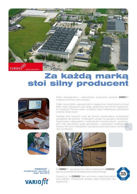 Pobierz katalog (PDF) - CORDES GmbH & Co.KG