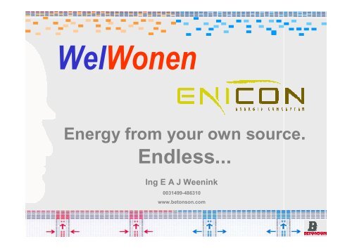 Why ENICON - IEA - ECBCS Annex 44 IBC