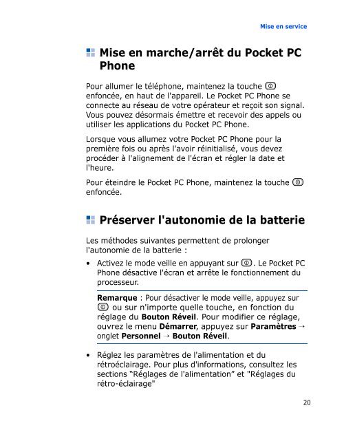 Pocket PC phone Sgh-i780 Mode d'emploi