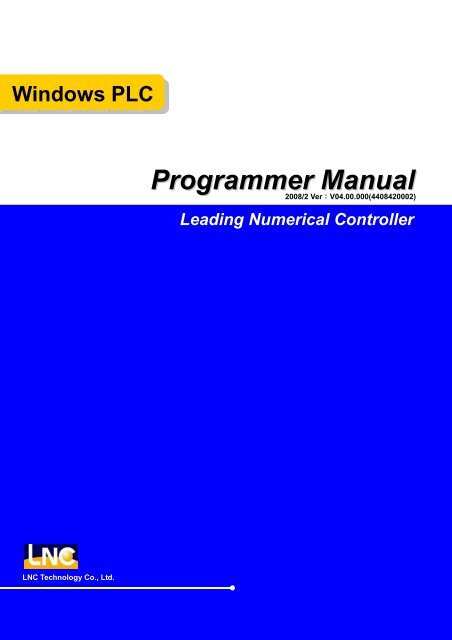 Windows PLC Programmer Manual Leading Numerical Controller