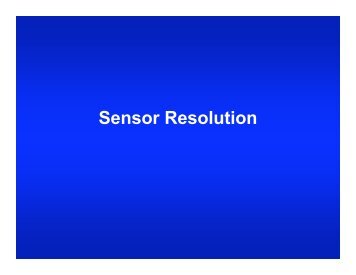 Sensor Resolution