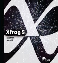 Xfrog 5 for Maya Reference Manual, part 2 (PDF, English 8.5MB)
