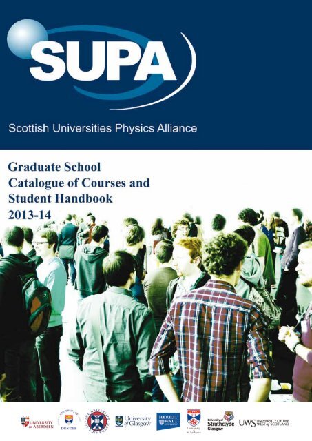 Catalogue of Courses & Student Handbook - SUPA