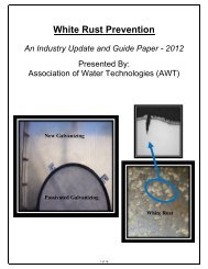 White Rust Prevention - Association of Water Technologies