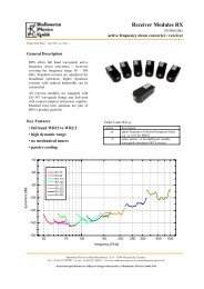 Receiver Modules RX - Radiometer Physics Gmbh